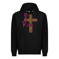 Black He Is Risen Leopard Premium Hoodie - Bettercallsaul