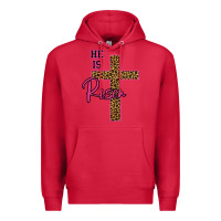 Cardinal He Is Risen Leopard Premium Hoodie - Bettercallsaul