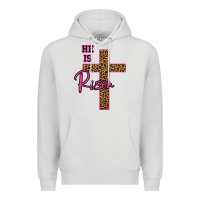 Dove Grey He Is Risen Leopard Premium Hoodie - Bettercallsaul