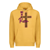 Mustard He Is Risen Leopard Premium Hoodie - Bettercallsaul