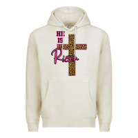 Oatmeal Heather He Is Risen Leopard Premium Hoodie - Bettercallsaul