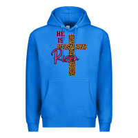 True Royal He Is Risen Leopard Premium Hoodie - Bettercallsaul