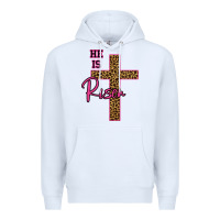 White He Is Risen Leopard Premium Hoodie - Bettercallsaul