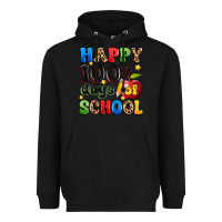 Black happy 100 th days of school Heavyweight Hoodie - Artiststas