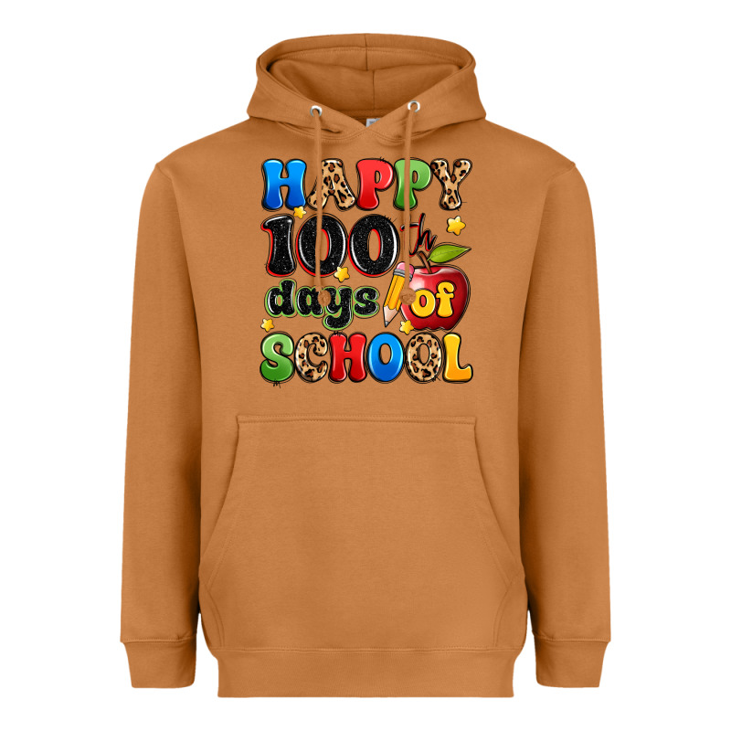 Happy 100 Th Days Of School Heavyweight Hoodie by Artiststas | Teevron