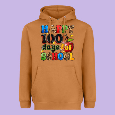 Happy 100 Th Days Of School Heavyweight Hoodie Designed By Artiststas