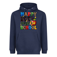 Navy happy 100 th days of school Heavyweight Hoodie - Artiststas