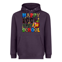 Plum happy 100 th days of school Heavyweight Hoodie - Artiststas