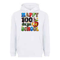 White happy 100 th days of school Heavyweight Hoodie - Artiststas