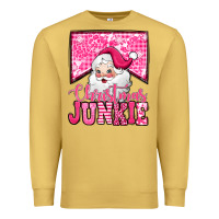Antique Gold pink Christmas junkie Santa Claus Premium Sweatshirt - Jasminsmagicworld