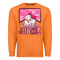 Carrot pink Christmas junkie Santa Claus Premium Sweatshirt - Jasminsmagicworld