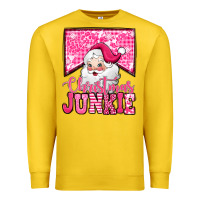Lemon pink Christmas junkie Santa Claus Premium Sweatshirt - Jasminsmagicworld