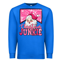 True Royal pink Christmas junkie Santa Claus Premium Sweatshirt - Jasminsmagicworld