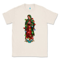 Natural our lady of Guadalupe Christmas Classic Tee - Jasminsmagicworld