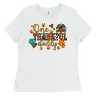 White one thankful daddy Ladies Tee - JahusDesignShop