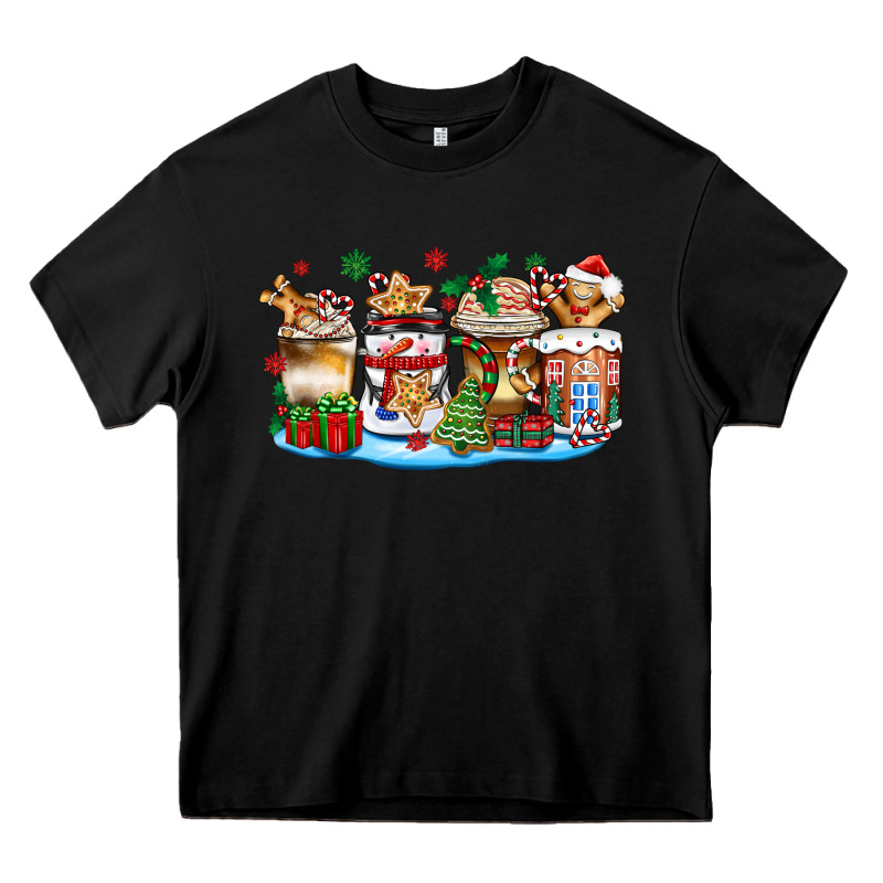 Christmas Cookie Coffee Cups Heavy Core Tee by Zillion Design Studio | Teevron