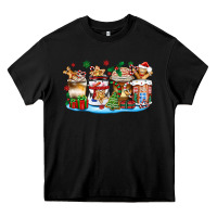 Black christmas cookie coffee cups Heavy Core Tee - Zillion Design Studio