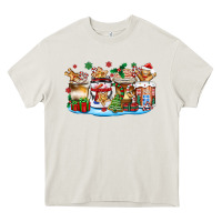 Cream christmas cookie coffee cups Heavy Core Tee - Zillion Design Studio