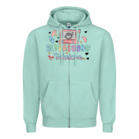 Seafoam ultrasound technician Zipper Hoodie - MaliasSmallBusiness
