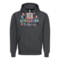 Smoke ultrasound technician Zipper Hoodie - MaliasSmallBusiness
