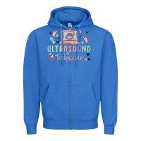 True Royal ultrasound technician Zipper Hoodie - MaliasSmallBusiness