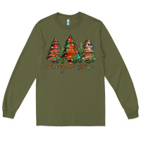 Army Green western christmas trees merry christmas Long Sleeve Tee - Jasminsmagicworld