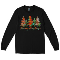 Black western christmas trees merry christmas Long Sleeve Tee - Jasminsmagicworld