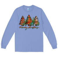 Colony Blue western christmas trees merry christmas Long Sleeve Tee - Jasminsmagicworld