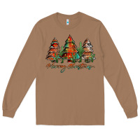Western Christmas Trees Merry Christmas Long Sleeve Tee | Teevron