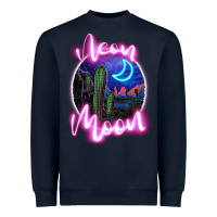 Navy neon moon Heavyweight Sweatshirt - JahusDesignShop
