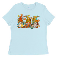 Baby Blue fall gnomes Ladies Tee - Zillion Design Studio