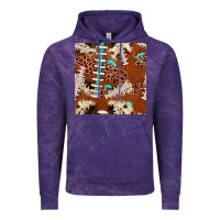 Cloud Purple football leopard gemstone seamless pattern Vintage Hoodie - JahusDesignShop
