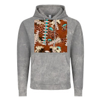 Cloud Rock football leopard gemstone seamless pattern Vintage Hoodie - JahusDesignShop
