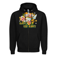 Black like honey Zipper Hoodie - MaliasSmallBusiness
