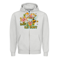 Dove Grey like honey Zipper Hoodie - MaliasSmallBusiness