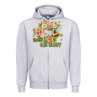Heather Grey like honey Zipper Hoodie - MaliasSmallBusiness