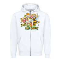White like honey Zipper Hoodie - MaliasSmallBusiness