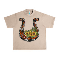 French Oak horseshoe sunflower Urban Heavy Tee - JahusDesignShop