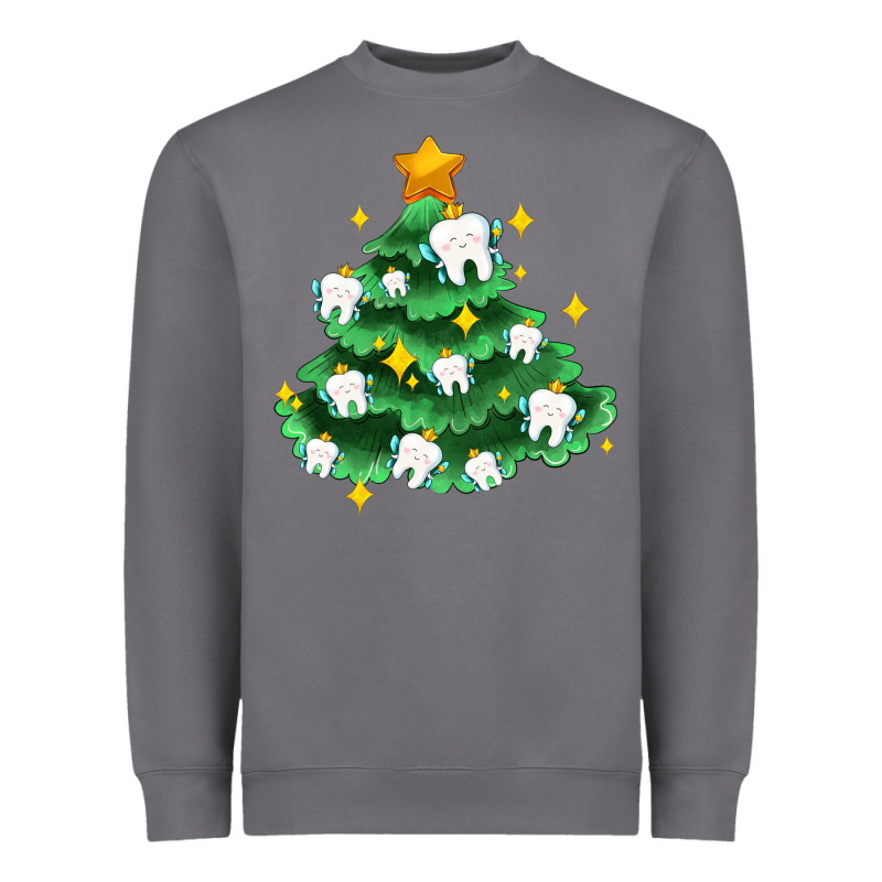 Christmas Tree With Teeth Heavyweight Sweatshirt by AdoDesignShop | Teevron