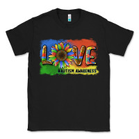 Black sunflower love autism awareness Classic Tee - BarkalooDesign
