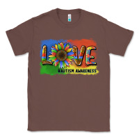 Chestnut sunflower love autism awareness Classic Tee - BarkalooDesign