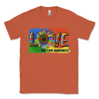 Copper sunflower love autism awareness Classic Tee - BarkalooDesign