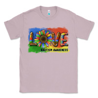 Lilac sunflower love autism awareness Classic Tee - BarkalooDesign