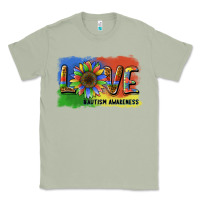 Matcha sunflower love autism awareness Classic Tee - BarkalooDesign