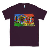 Plum sunflower love autism awareness Classic Tee - BarkalooDesign