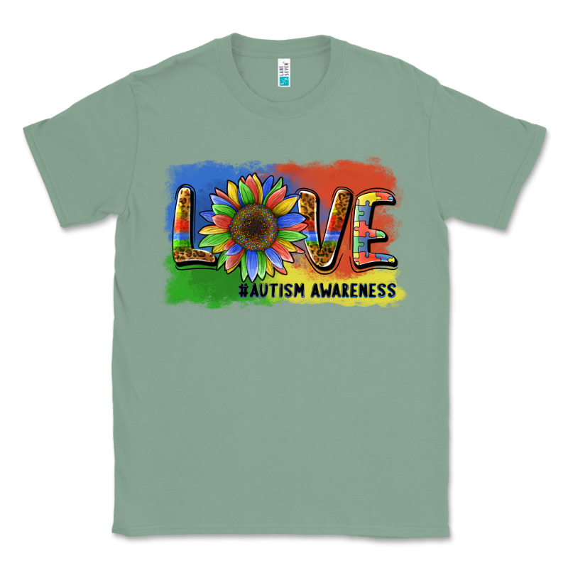 Sunflower Love Autism Awareness Classic Tee by BarkalooDesign | Teevron