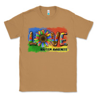 Toasted Coconut sunflower love autism awareness Classic Tee - BarkalooDesign