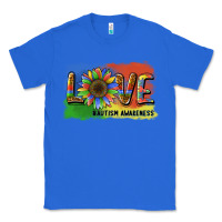 True Royal sunflower love autism awareness Classic Tee - BarkalooDesign