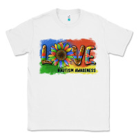 White sunflower love autism awareness Classic Tee - BarkalooDesign