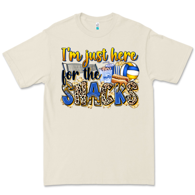 I'm Just Here For The Snacks Volleyball Premium Tee by Zillion Design Studio | Teevron